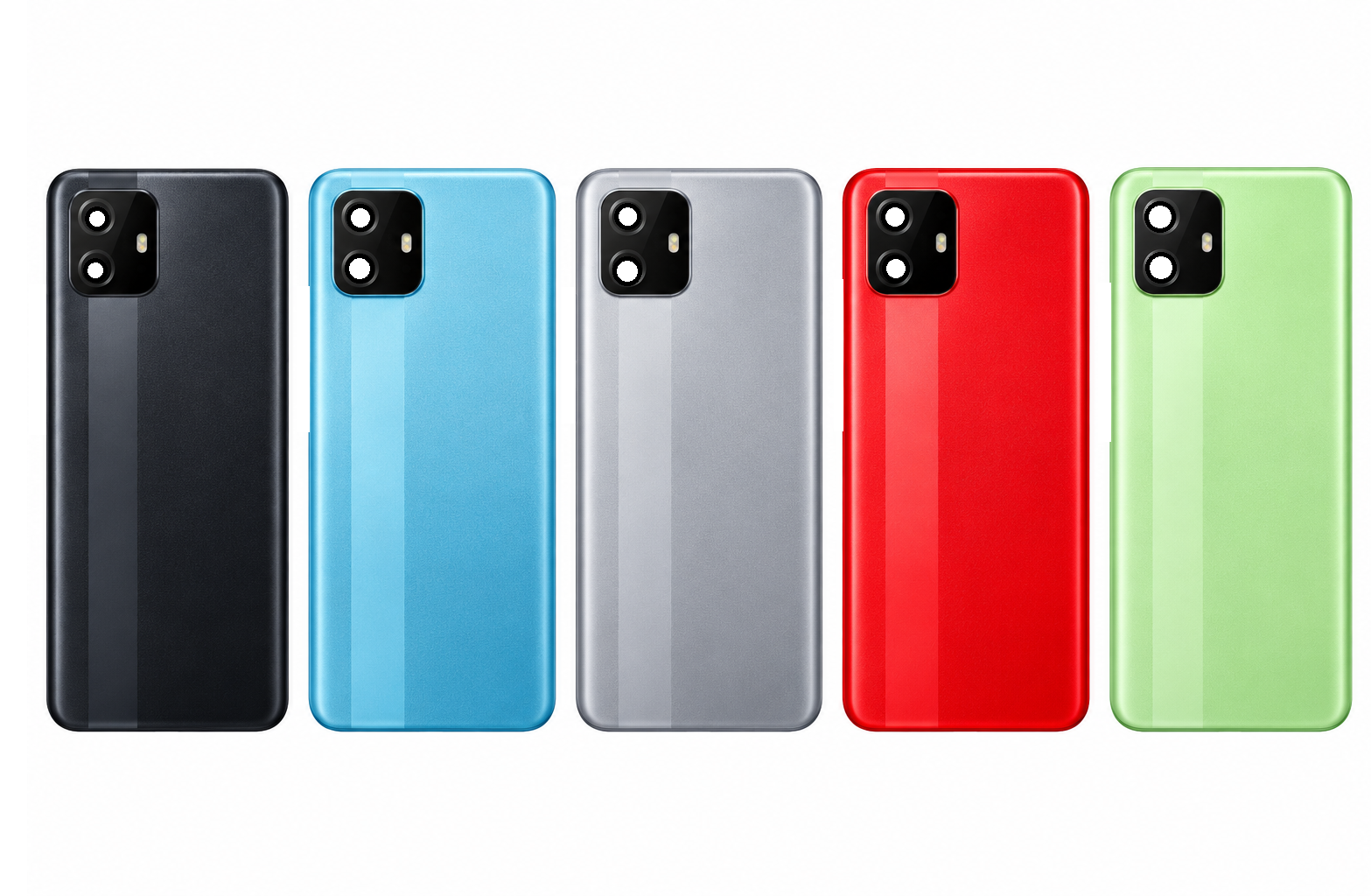 Compatible Replacement for Realme C11 4G Back Panel – Black, Sky Blue, Grey, Red & Green